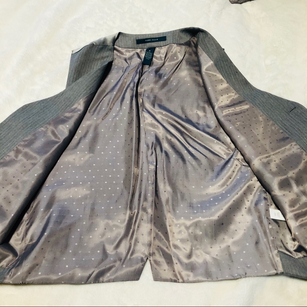 New Perry Ellis Pinstriped Suit Vest Size M - Picture 3 of 8